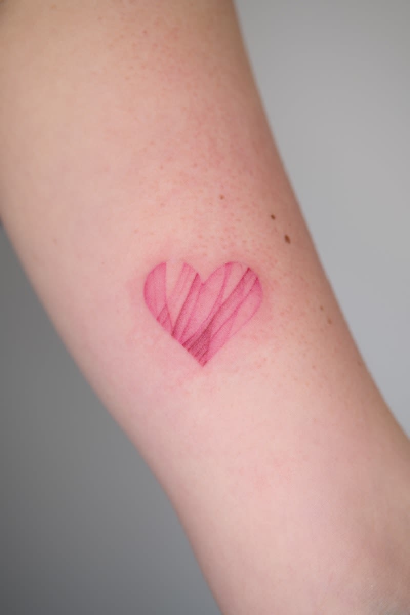 Soft fine line tattoo by Ling